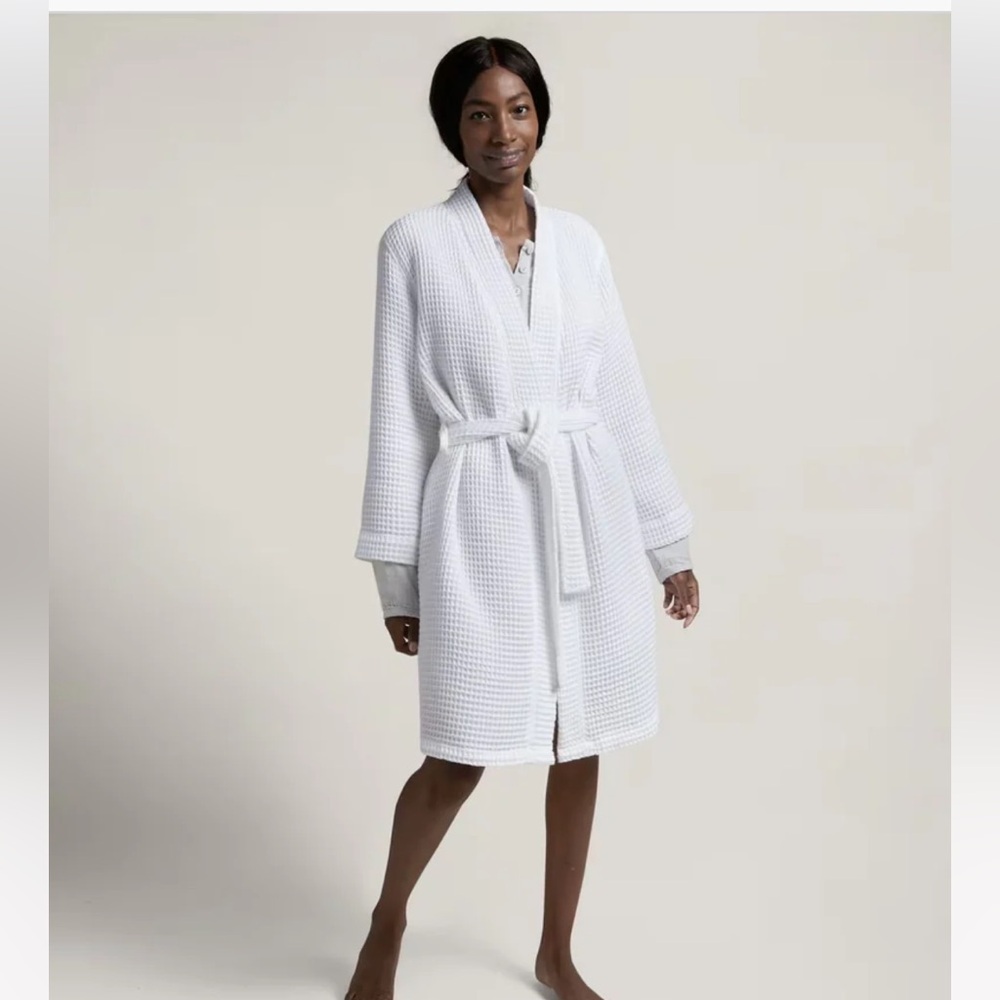 Parachute Waffle Robe‎ White Small Cotton